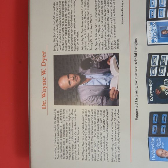 Dr. Wayne Dyer 1986 WHAT DO YOU REALLY WANT FOR YOUR CHILDREN 6 Cassette Tape - Picture 3 of 6